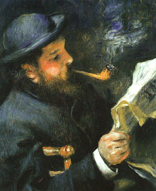 Pierre Renoir Claude Monet Reading Sweden oil painting art
